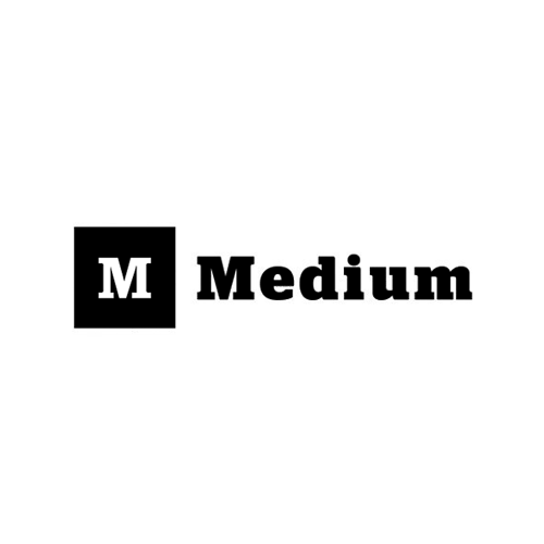 Medium logo (2012) using the font Stag